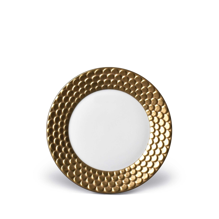 L'Objet  Aegean 24kt Gold Sculpted Bread Plate