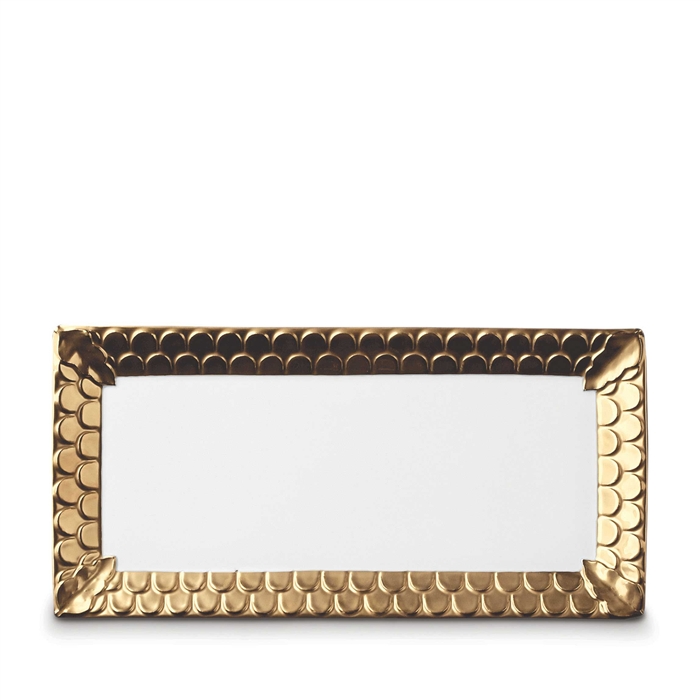 L'Objet Aegean 24kt Gold Rectangular Platter