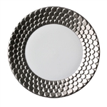 L'objet Aegean Platinum Sculpted Dessert Plate