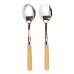 Vietri Albero Oak Salad Server Set - ALB-9404O