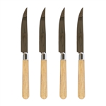 Vietri Albero Oak Steak Knives - Set of 4 - ALB-9424O