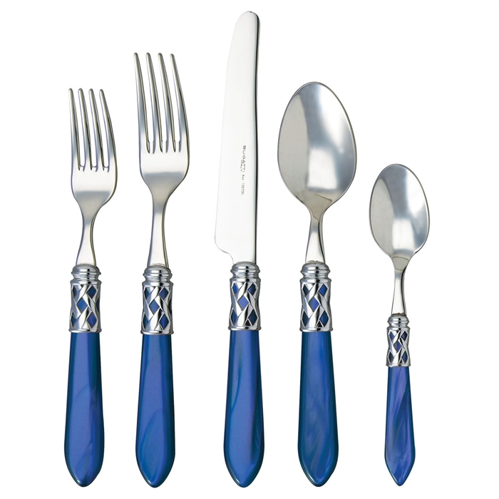 Vietri Aladdin Blue Brilliant Five-Piece Place Setting