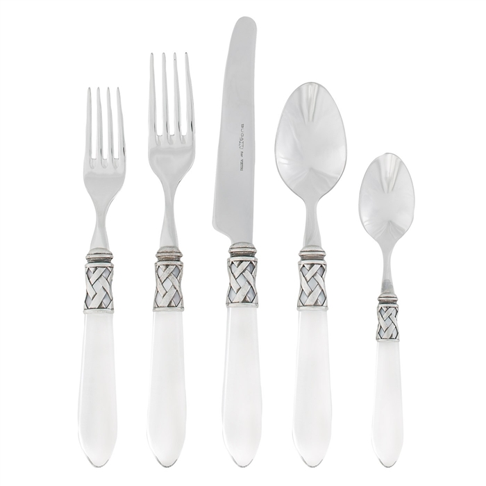 Vietri Aladdin Clear Antique Five-Piece Place Setting