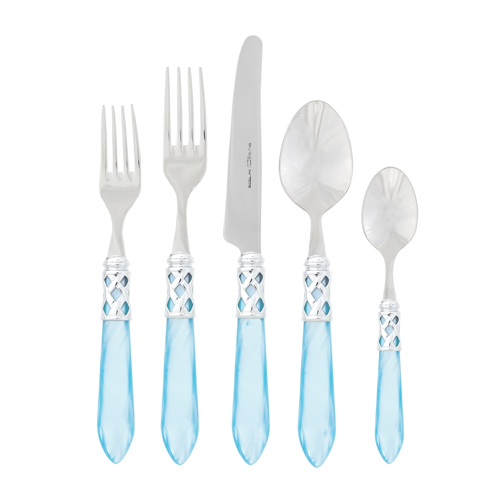 Vietri Aladdin Brilliant Light Blue Five-Piece Place Setting - ALD-9800LB-B