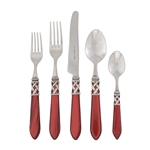 Vietri Aladdin Antique Red Five-Piece Place Setting - ALD-9800R