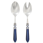 Vietri Aladdin Blue Antique Salad Server Set