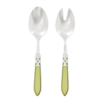 Vietri Aladdin Brilliant Chartreuse Salad Server Set - ALD-9804C-B