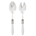 Vietri Aladdin Clear Antique Salad Server Set