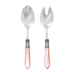 Vietri Aladdin Antique Light Pink Salad Servers