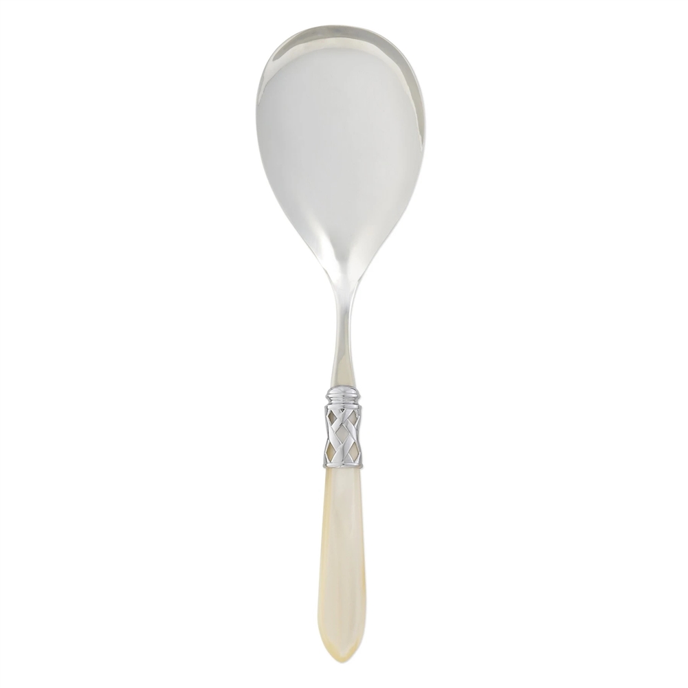 Vietri Aladdin Brilliant Ivory Serving Spoon - ALD-9806I-B