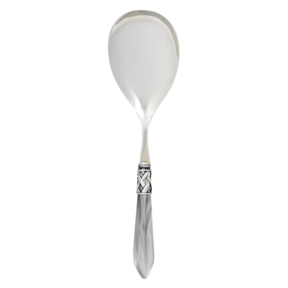 Vietri Aladdin Antique Light Gray Serving Spoon - ALD-9806LG