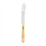 Vietri Aladdin Brilliant Gold Fleck Cake Knife - ALD-9813GO-BG