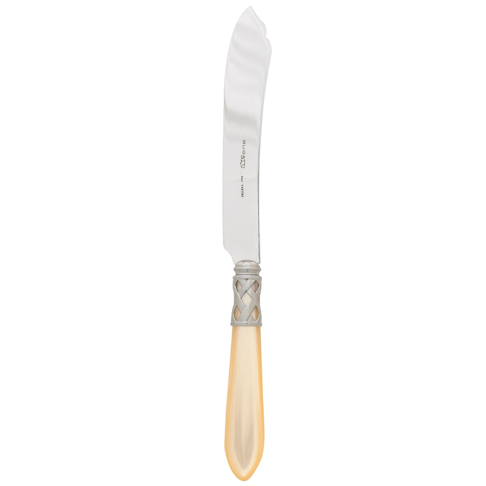 Vietri Alladin Ivory Stainless Cake Knife