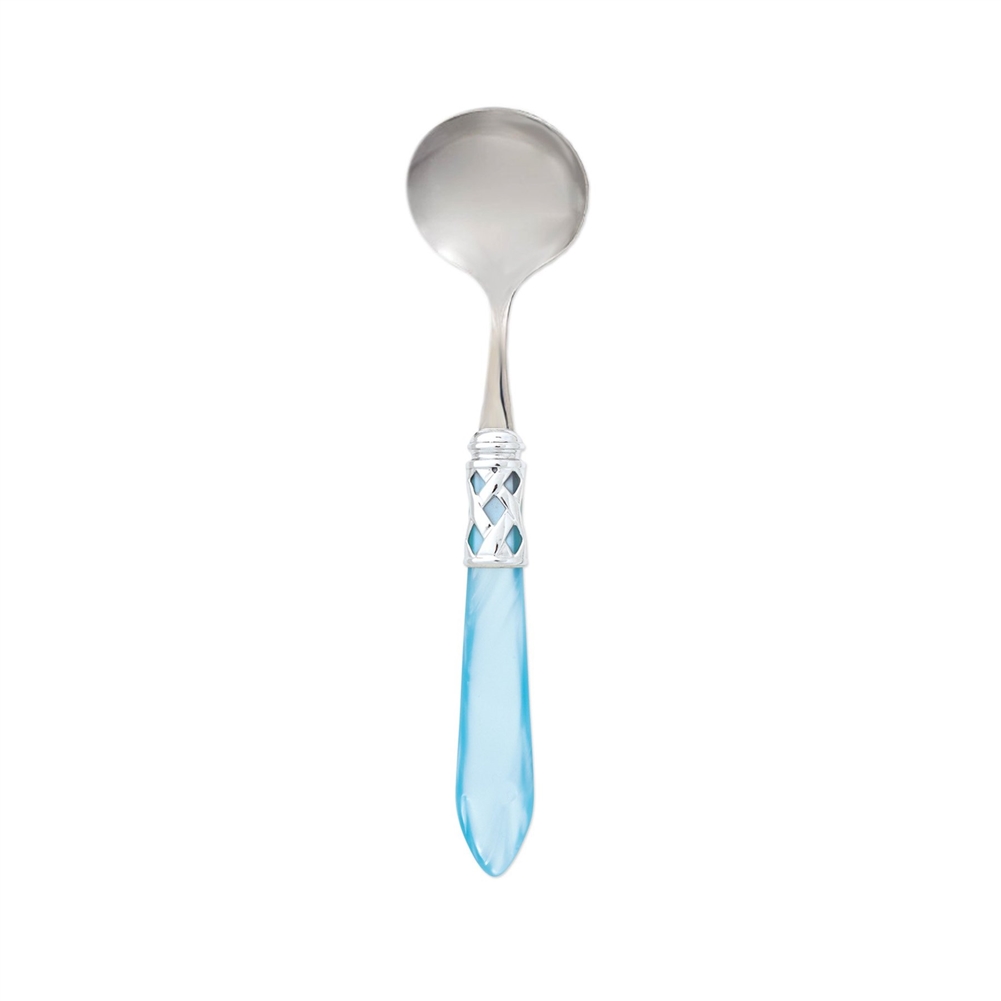 Vietri Aladdin Brilliant Light Blue Sauce Ladle - ALD-9816LB-B