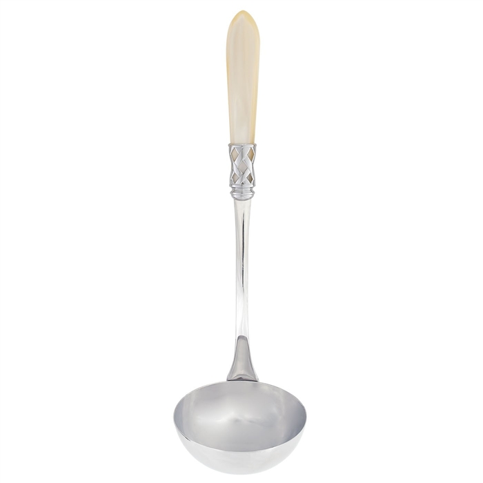 Vietri Aladdin Ivory Brilliant Soup Ladle