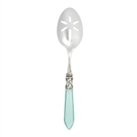 Vietri Aladdin Antique Aqua Slotted Serving Spoon