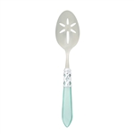 Vietri Aladdin Brilliant Aqua Slotted Serving Spoon - ALD-9818A-B