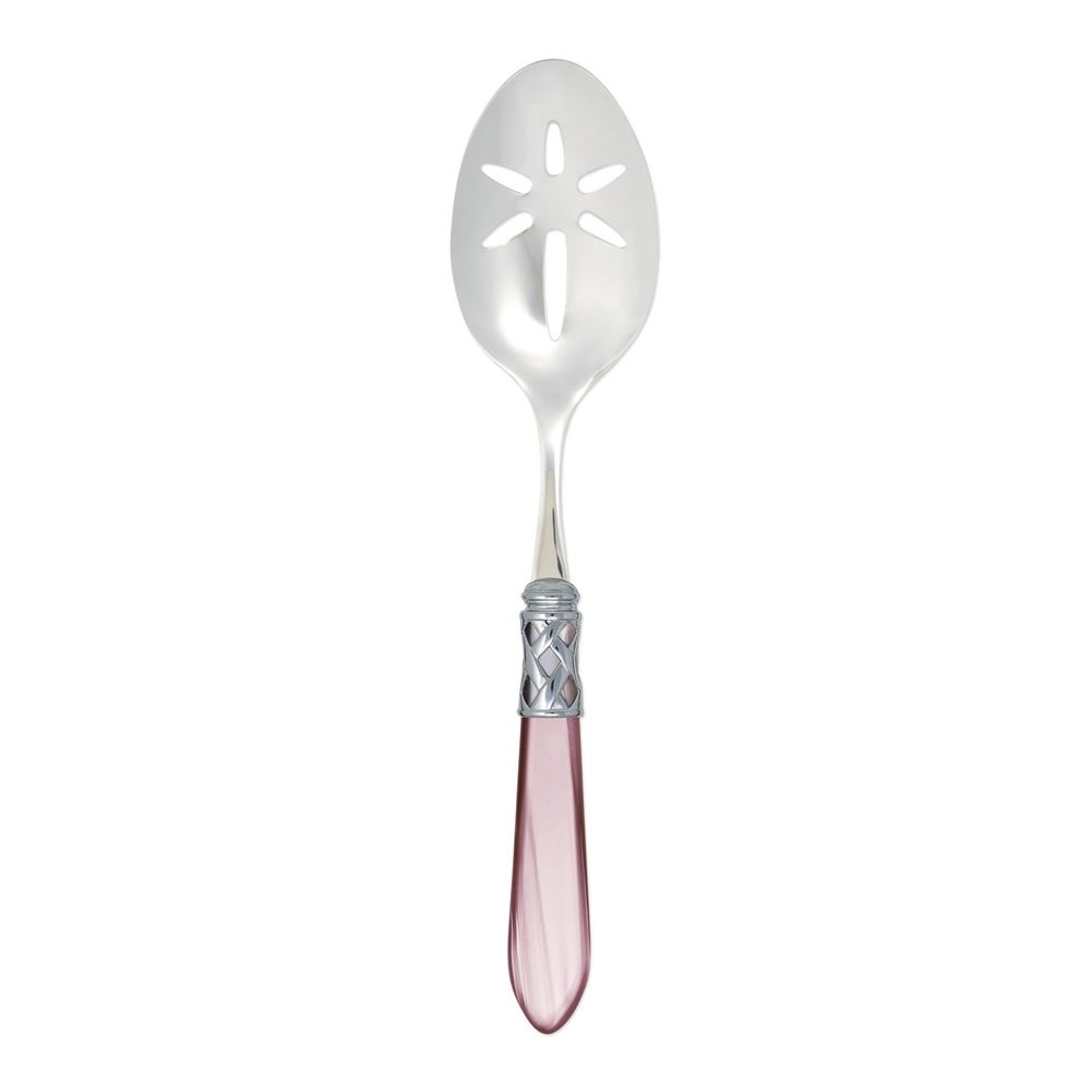 Vietri Aladdin Brilliant Lilac Slotted Serving Spoon - ALD-9818L-B