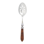 Vietri Aladdin Tortoiseshell Brilliant Slotted Serving Spoon