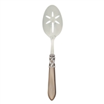 Vietri Aladdin Taupe Antique Slotted Serving Spoon