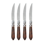 Vietri Aladdin Tortoiseshell Brilliant Steak Knife Set 4