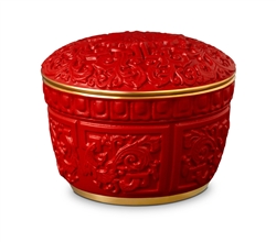 L'Objet Luminescence Chinoiserie Cinnabar Candle