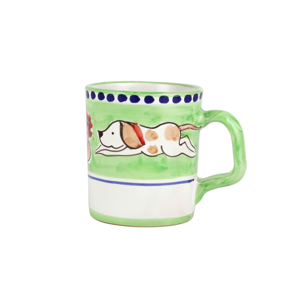 Vietri Campagna Cane Mug