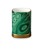 L'Objet Library Malachite Pencil Cup