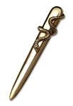 L'Objet Library Snake Gold Letter Opener