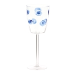 Vietri Drop Wine Glass - Blue - DRP-5420B