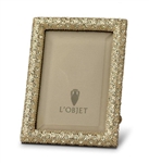 L'objet Yellow Crystals on Gold Plated Rectangular Frame 2x3