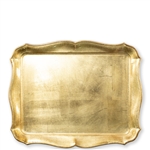 Florentine Wooden Accessories Gold Rect Tray