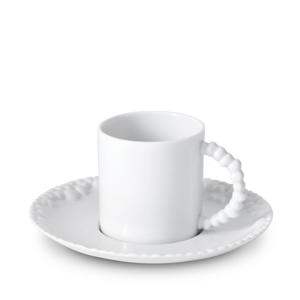 L'objet Haas Mojave Espresso Cup + Saucer White