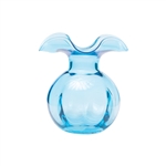 Hibiscus Glass Aqua Bud Vase - HBS-8580AQ-GB