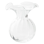 Hibiscus Glass Large Fluted Vase - HBS-8583