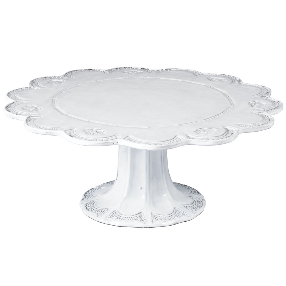 Vietri Incanto Lace Large Cake Stand