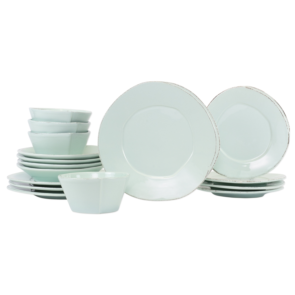 Vietri Lastra Aqua Sixteen-Piece Service for 4