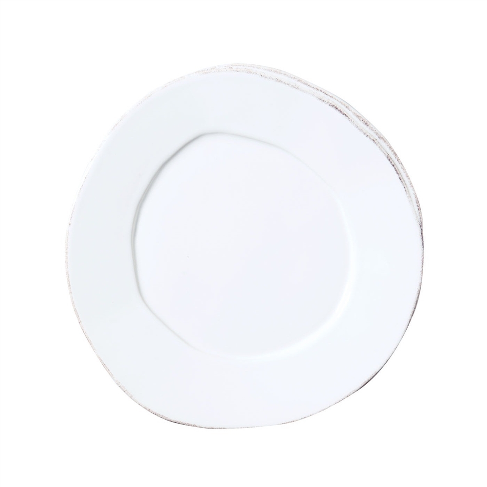 Vietri Lastra White Salad Plate