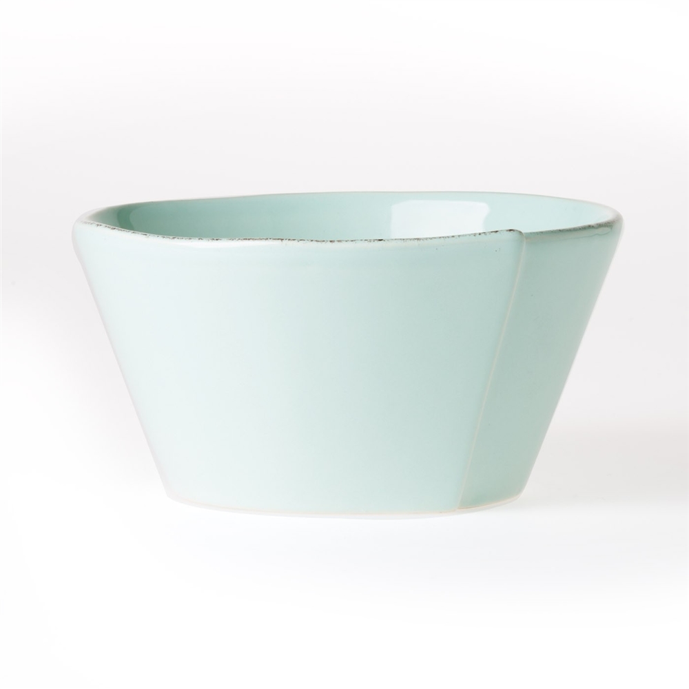 Vietri Lastra Aqua Stacking Cereal Bowl