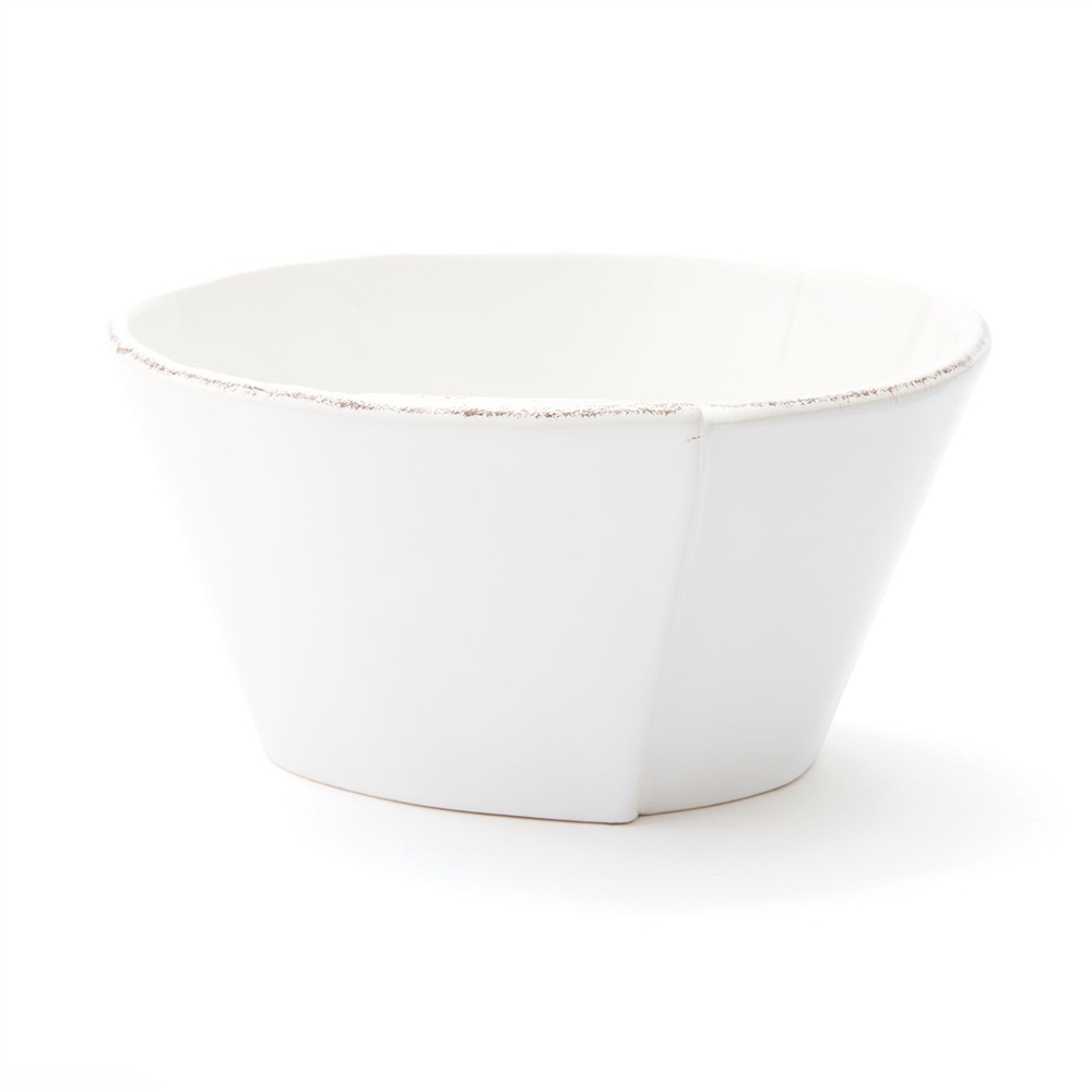 Vietri Lastra White Stacking Cereal Bowl