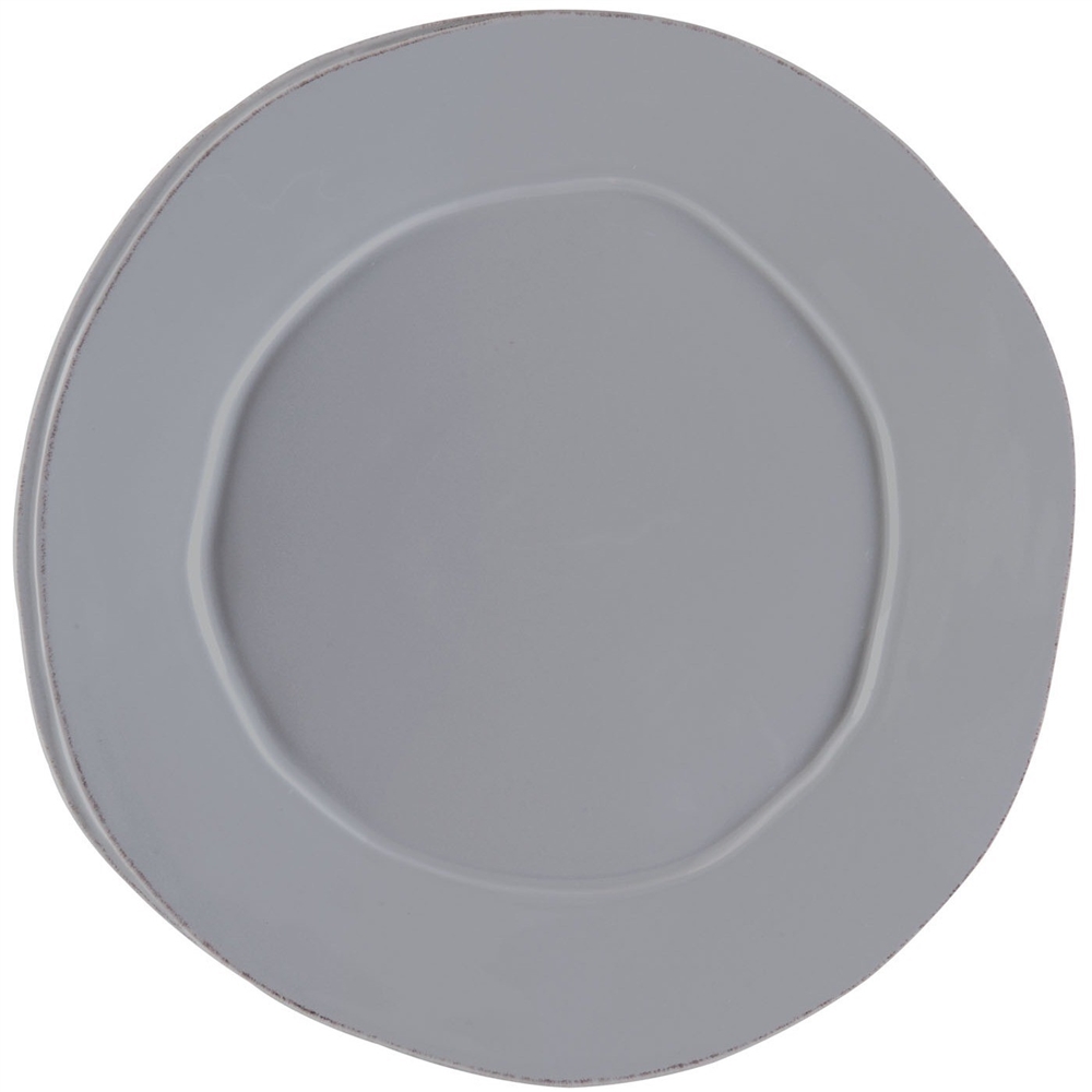 Vietri Lastra Gray Round Platter