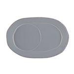 Vietri Lastra Gray Oval Tray