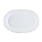 Vietri Lastra White Oval Tray