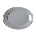 Vietri Lastra Gray Small Oval Platter