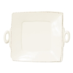 Vietri Lastra Linen Handled Square Platter - LAS-2628L