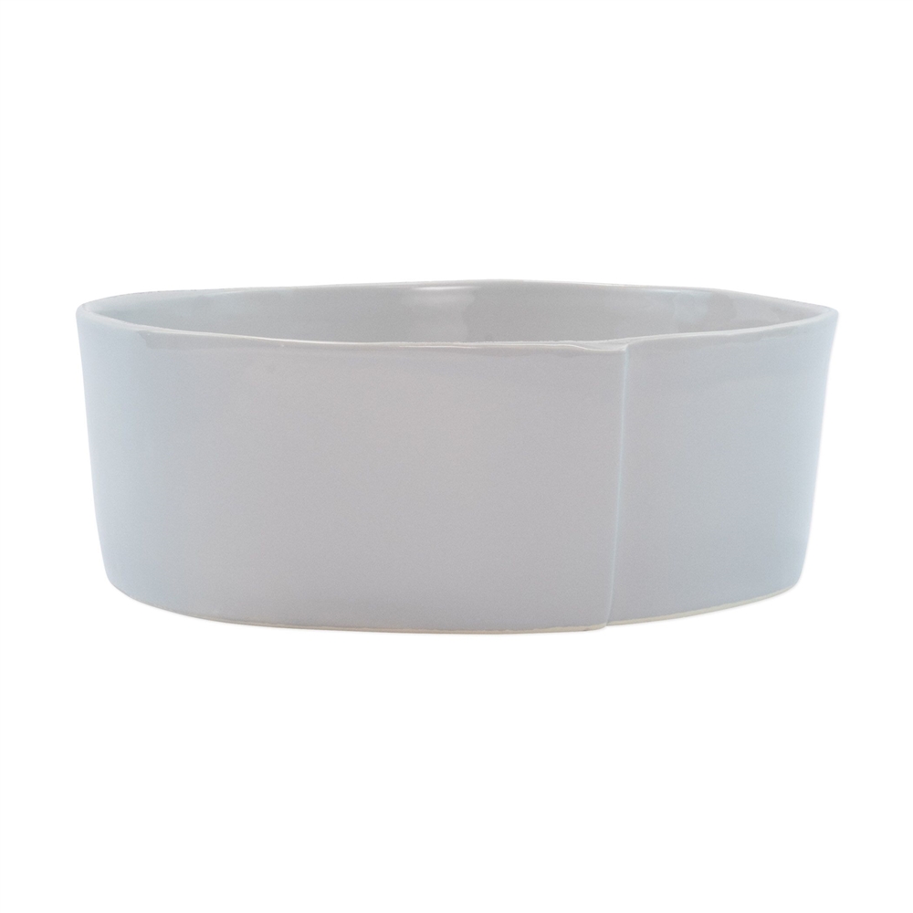 Vietri Lastra Light Gray Large Serving Bowl - LAS-2632LG