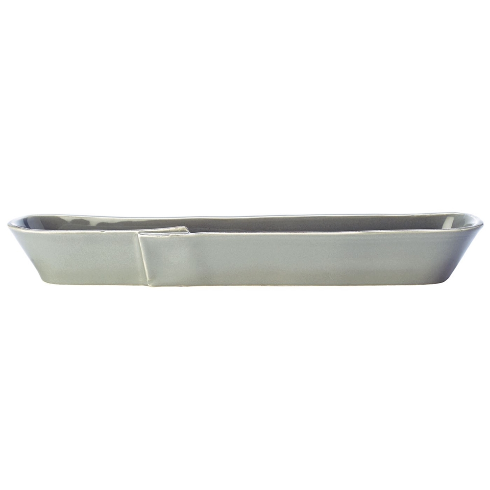 Vietri Lastra Gray Olive Boat