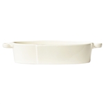 Vietri Lastra Linen Handled Oval Baker - LAS-2655L