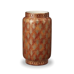 L'objet Fortuny Vase Piumette Orange Medium