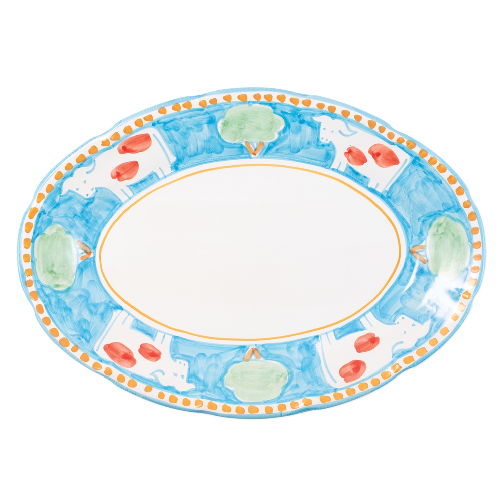 Vietri Campagna Mucca Oval Platter - MCA-1022